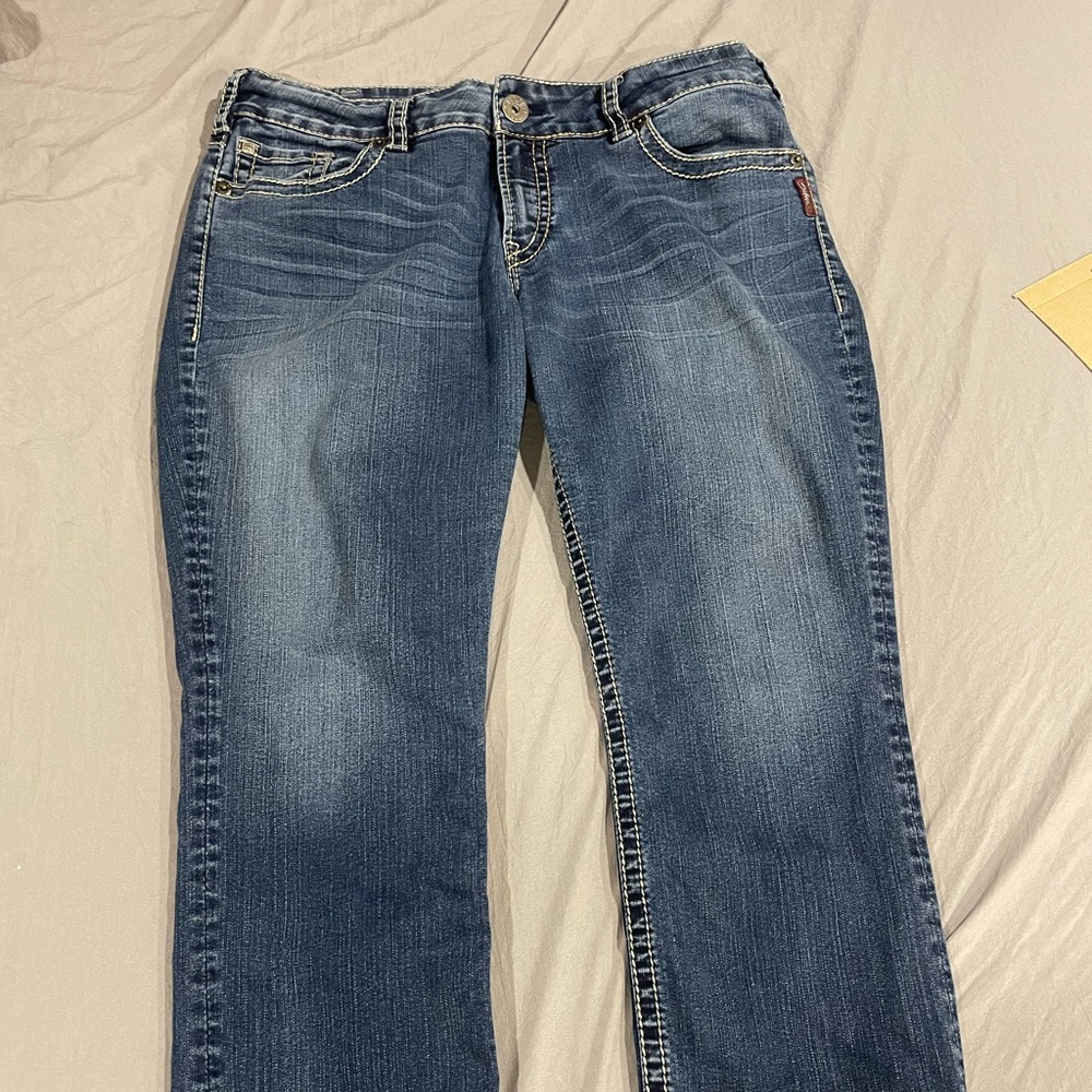 Silver Jeans Suki Capri 34
